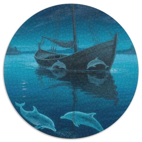 Das kleine Boot im Traum Puzzle 1000 Teile Schwer Puzzle Spielzeug Pädagogisches Spiel Impossible fantastisch Herausforderungsspielzeug Für Erwachsene Und Kinder Ab 12 Jahren 1000pcs (67.5x67.5cm) von LFVBASOYU