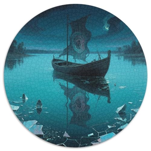 Das kleine Boot im Traum Puzzle 1000 Teile Schwer Puzzle Spielzeug Pädagogisches Spiel Impossible fantastisch Herausforderungsspielzeug Für Erwachsene Und Kinder Ab 14 Jahren 1000pcs (67.5x67.5cm) von LFVBASOYU