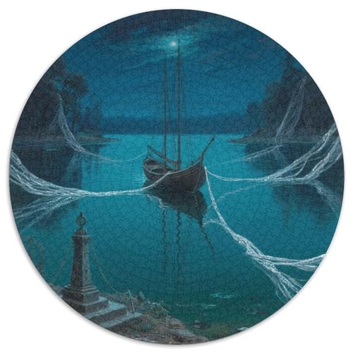 Das kleine Boot im Traum Puzzle 1000-teilige Schwer Puzzle Spielzeug Lernspiel Impossible fantastisch Herausforderungsspielzeug Für Erwachsene Und Kinder Ab 12 Jahren 1000pcs (67.5x67.5cm) von LFVBASOYU
