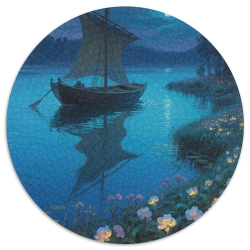 Das kleine Boot im Traum Puzzle 1000-teilige Schwer Puzzle Spielzeug Lernspiel Impossible fantastisch Herausforderungsspielzeug Für Erwachsene Und Kinder Ab 12 Jahren 1000pcs (67.5x67.5cm) von LFVBASOYU