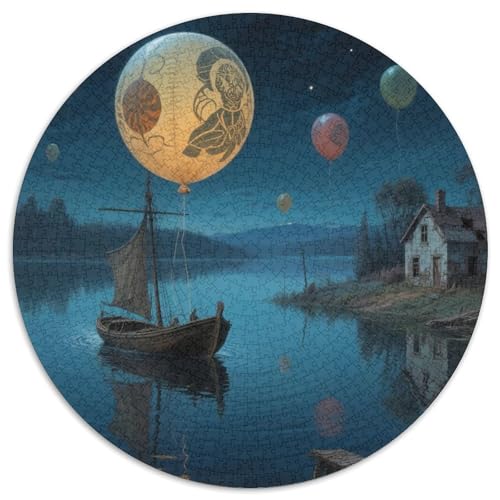 Das kleine Boot im Traum Puzzle 1000-teilige Schwer Puzzle Spielzeug Lernspiel Impossible fantastisch Herausforderungsspielzeug Für Erwachsene Und Kinder Ab 14 Jahren 1000pcs (67.5x67.5cm) von LFVBASOYU