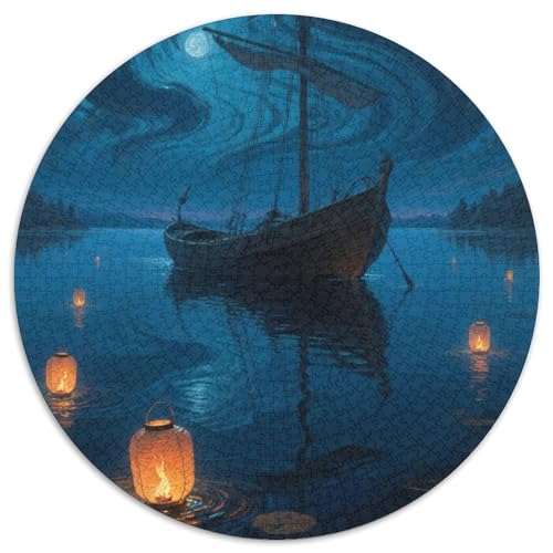 Das kleine Boot im Traum Puzzle 1000-teilige Schwer Puzzle Spielzeug Pädagogisches Spiel Impossible fantastisch Herausforderung Spielzeug Für Erwachsene Und Kinder Ab 14 Jahren 1000pcs (67.5x67.5cm) von LFVBASOYU