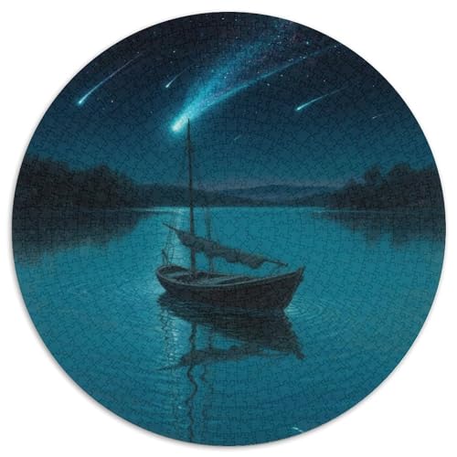 Das kleine Boot im Traum Puzzle 1000-teilige Schwer Puzzle Spielzeug Pädagogisches Spiel Impossible fantastisch Herausforderungsspielzeug Für Erwachsene Und Kinder in Bewährter 1000pcs (67.5x67.5cm) von LFVBASOYU