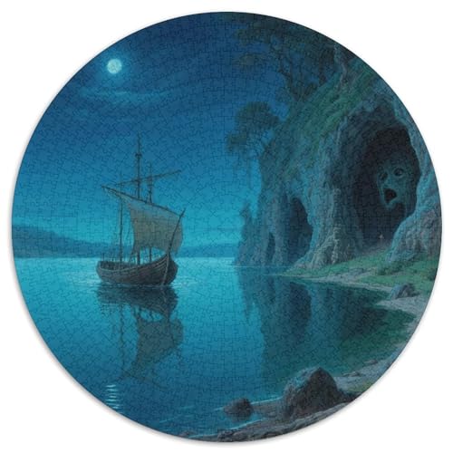 Das kleine Boot im Traum Puzzles 1000 Teile Schwer Puzzle Spielzeug Lernspiel Impossible fantastisch Herausforderungsspielzeug Für Erwachsene Und Kinder Ab 12 Jahren 1000pcs (67.5x67.5cm) von LFVBASOYU