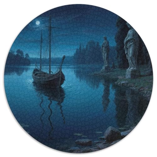 Das kleine Boot im Traum Puzzles 1000 Teile Schwer Puzzle Spielzeug Pädagogisches Spiel Impossible fantastisch Herausforderung Spielzeug Für Erwachsene Und Kinder Ab 14 Jahren 1000pcs (67.5x67.5cm) von LFVBASOYU