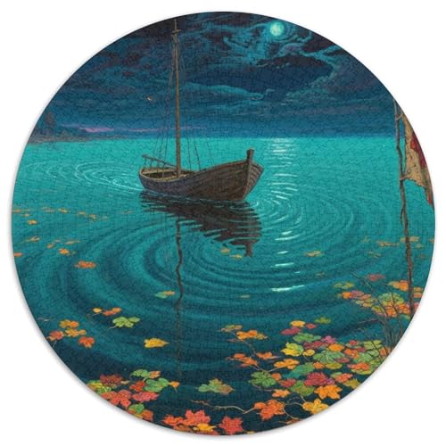 Das kleine Boot im Traum Puzzles 1000 Teile Schwer Puzzle Spielzeug Pädagogisches Spiel Impossible fantastisch Herausforderung Spielzeug Für Erwachsene Und Kinder Ab 14 Jahren 1000pcs (67.5x67.5cm) von LFVBASOYU