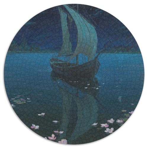 Das kleine Boot im Traum Puzzles 1000 Teile Schwer Puzzle Spielzeug Pädagogisches Spiel Impossible fantastisch Herausforderungsspielzeug Für Erwachsene Kinder 1000pcs (67.5x67.5cm) von LFVBASOYU