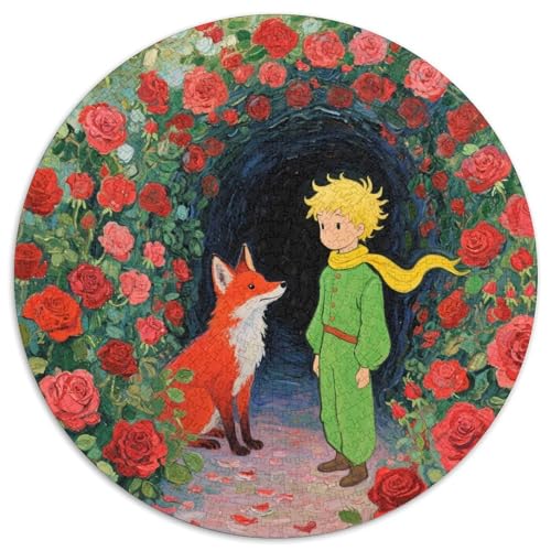 Der kleine Prinz und die Rose Puzzle 1000-teilige Schwer Puzzle Spielzeug Pädagogisches Spiel Impossible Kinder Spaß Bildbücher Herausforderungsspielzeug Für Erwachsene Kinder 1000pcs (67.5x67. von LFVBASOYU