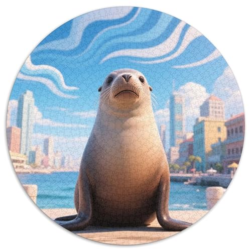 Dichtung Puzzle 1000-teilige Schwer Puzzle Spielzeug Pädagogisches Spiel Impossible Tiere Herausforderung Spielzeug Für Erwachsene Kinder 1000pcs (67.5x67.5cm) von LFVBASOYU