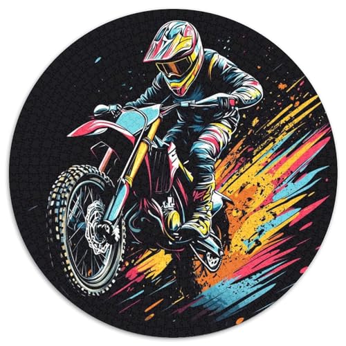 Dirt Bike Puzzle 1000 Teile Schwer Puzzle Spielzeug Lernspiel Impossible Herausforderungsspielzeug Für Erwachsene Und Kinder in Bewährter 1000pcs (67.5x67.5cm) von LFVBASOYU