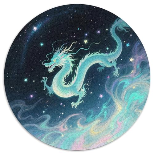 Drachen Puzzle 1000-teilige Schwer Puzzle Spielzeug Pädagogisches Spiel Impossible Tiere Herausforderungsspielzeug Für Erwachsene Kinder 1000pcs (67.5x67.5cm) von LFVBASOYU
