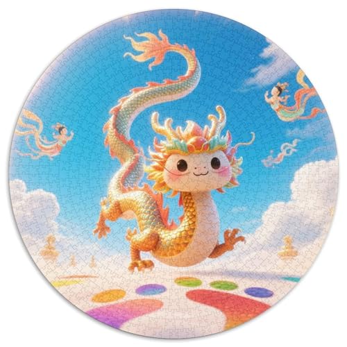 Drachen Puzzles 1000 Teile Schwer Puzzle Spielzeug Lernspiel Impossible Tiere Herausforderungsspielzeug Für Erwachsene Und Kinder Ab 14 Jahren 1000pcs (67.5x67.5cm) von LFVBASOYU