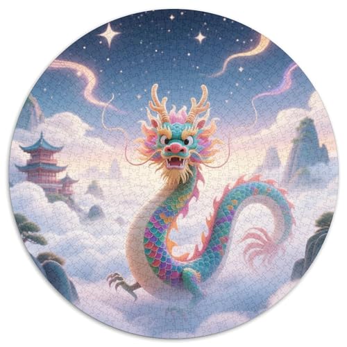 Drachen Puzzles 1000-teilige Schwer Puzzle Spielzeug Lernspiel Impossible Tiere Herausforderungsspielzeug Für Erwachsene Und Kinder in Bewährter 1000pcs (67.5x67.5cm) von LFVBASOYU