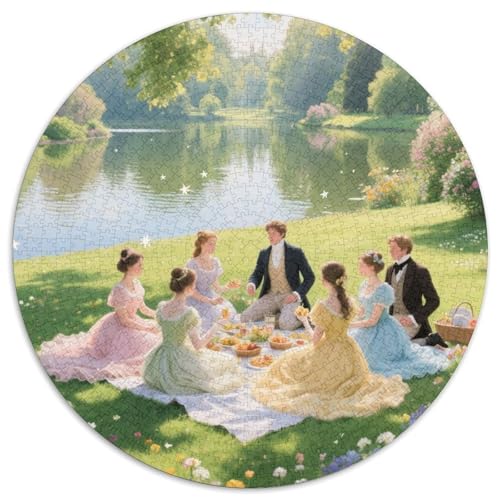 EIN Picknick im GKunsten Puzzles 1000-teilige Schwer Puzzle Spielzeug Lernspiel Impossible Glückliches Spiel Herausforderungsspielzeug Für Erwachsene Und Kinder in Bewährter 1000pcs (67.5x67.5cm) von LFVBASOYU