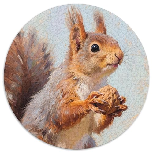 Eichhörnchen(9.) Puzzle 1000 Teile Schwer Puzzle Spielzeug Lernspiel Impossible Tiere Herausforderungsspielzeug Für Erwachsene Und Kinder in Bewährter 1000pcs (67.5x67.5cm) von LFVBASOYU