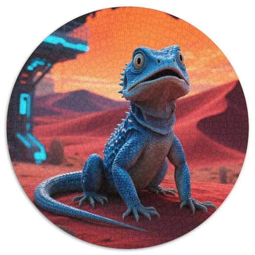 Eidechse Puzzle 1000 Teile Schwer Puzzle Spielzeug Lernspiel Impossible Tiere Herausforderungsspielzeug Für Erwachsene Und Kinder Ab 12 Jahren 1000pcs (67.5x67.5cm) von LFVBASOYU