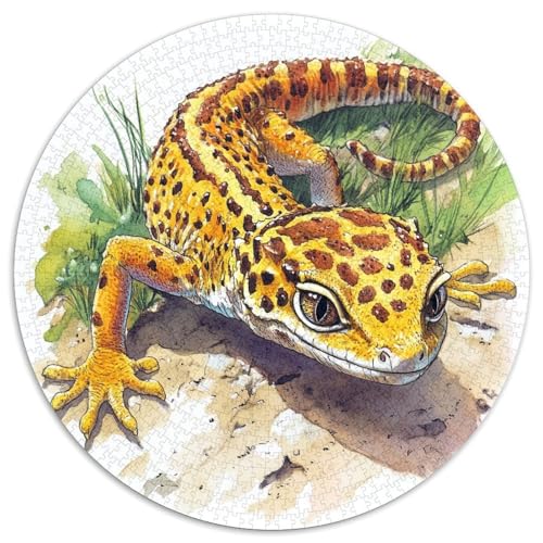 Eidechses Puzzle 1000-teilige Schwer Puzzle Spielzeug Lernspiel Impossible Herausforderung Spielzeug Für Erwachsene Und Kinder Ab 12 Jahren 1000pcs (67.5x67.5cm) von LFVBASOYU