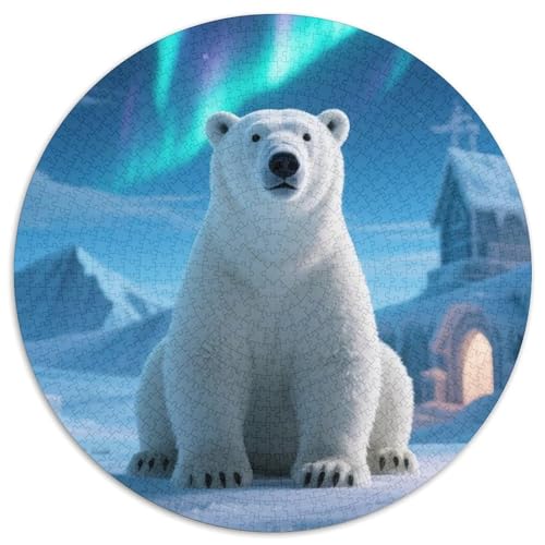 Eisbär Puzzles 1000 Teile Schwer Puzzle Spielzeug Lernspiel Impossible Tiere Herausforderung Spielzeug Für Erwachsene Und Kinder in Bewährter 1000pcs (67.5x67.5cm) von LFVBASOYU