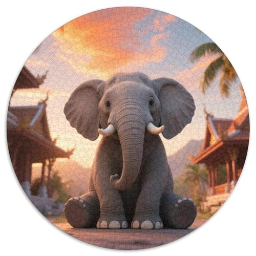 Elefanten Puzzles 1000 Teile Schwer Puzzle Spielzeug Pädagogisches Spiel Impossible Tiere Herausforderung Spielzeug Für Erwachsene Und Kinder in Bewährter 1000pcs (67.5x67.5cm) von LFVBASOYU