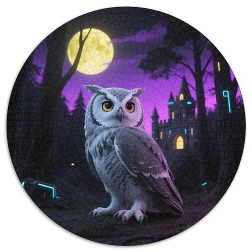 Eule Puzzle 1000-teilige Schwer Puzzle Spielzeug Lernspiel Impossible Tiere Herausforderung Spielzeug Für Erwachsene Und Kinder Ab 12 Jahren 1000pcs (67.5x67.5cm) von LFVBASOYU