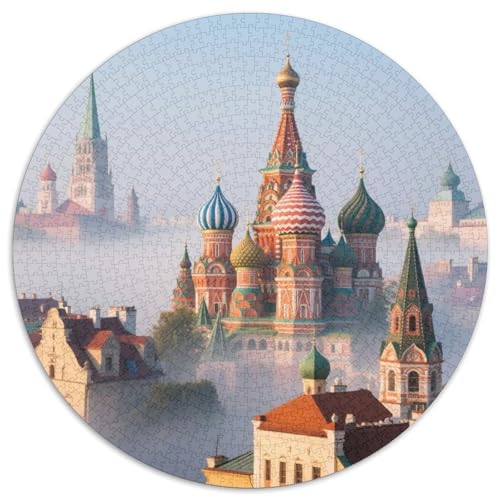 Europäische Städte Puzzle 1000-teilige Schwer Puzzle Spielzeug Pädagogisches Spiel Impossible Gebäude Herausforderungsspielzeug Für Erwachsene Kinder 1000pcs (67.5x67.5cm) von LFVBASOYU