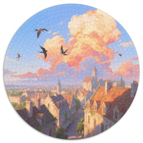 European Towns Puzzle 1000 Teile Schwer Puzzle Spielzeug Lernspiel Impossible View Herausforderungsspielzeug Für Erwachsene Und Kinder in Bewährter 1000pcs (67.5x67.5cm) von LFVBASOYU