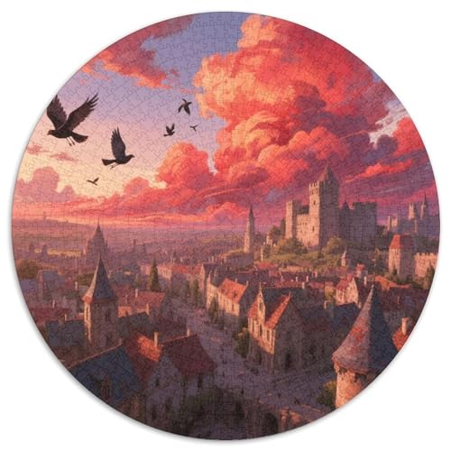 European Towns Puzzle 1000-teilige Schwer Puzzle Spielzeug Lernspiel Impossible View Herausforderung Spielzeug Für Erwachsene Und Kinder Ab 12 Jahren 1000pcs (67.5x67.5cm) von LFVBASOYU