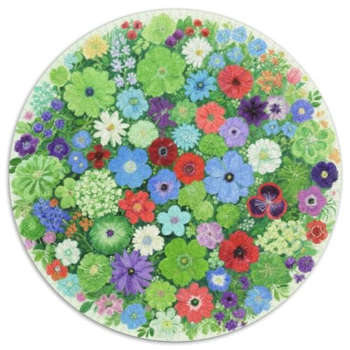 Flower Puzzles 1000 Teile Schwer Puzzle Spielzeug Pädagogisches Spiel Impossible Flowers and Plants Herausforderungsspielzeug Für Erwachsene Und Kinder Ab 12 Jahren 1000pcs (67.5x67.5cm) von LFVBASOYU