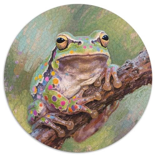 Frosch Puzzle 1000 Teile Schwer Puzzle Spielzeug Lernspiel Impossible Tiere Herausforderungsspielzeug Für Erwachsene Und Kinder in Bewährter 1000pcs (67.5x67.5cm) von LFVBASOYU