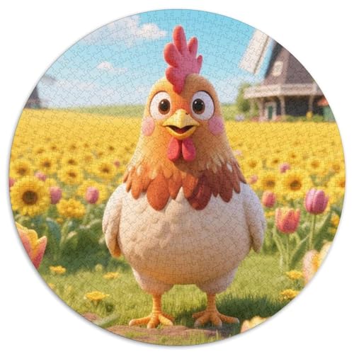 Hahn Puzzle 1000-teilige Schwer Puzzle Spielzeug Lernspiel Impossible Tiere Herausforderungsspielzeug Für Erwachsene Kinder 1000pcs (67.5x67.5cm) von LFVBASOYU