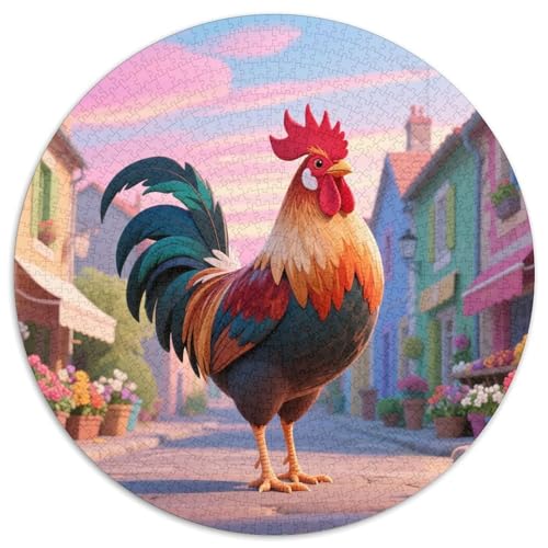 Hahn Puzzle 1000-teilige Schwer Puzzle Spielzeug Pädagogisches Spiel Impossible Tiere Herausforderung Spielzeug Für Erwachsene Kinder 1000pcs (67.5x67.5cm) von LFVBASOYU
