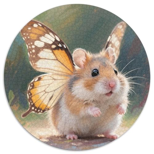 Hamster Puzzles 1000-teilige Schwer Puzzle Spielzeug Lernspiel Impossible Tiere Herausforderungsspielzeug Für Erwachsene Kinder 1000pcs (67.5x67.5cm) von LFVBASOYU