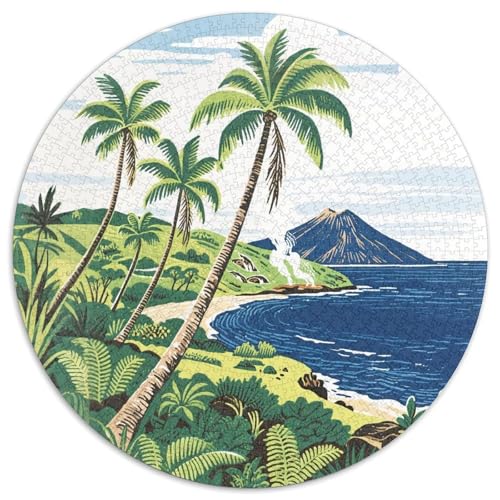 Hawaii Strand Puzzle 1000 Teile Schwer Puzzle Spielzeug Pädagogisches Spiel Impossible Landschaft Herausforderungsspielzeug Für Erwachsene Und Kinder in Bewährter 1000pcs (67.5x67.5cm) von LFVBASOYU