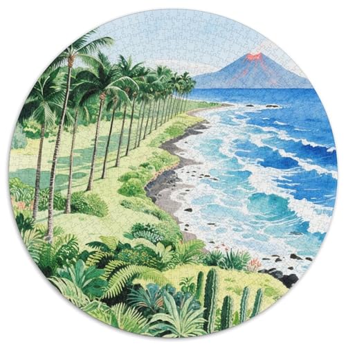 Hawaii Strand Puzzle 1000-teilige Schwer Puzzle Spielzeug Lernspiel Impossible Landschaft Herausforderung Spielzeug Für Erwachsene Und Kinder Ab 14 Jahren 1000pcs (67.5x67.5cm) von LFVBASOYU