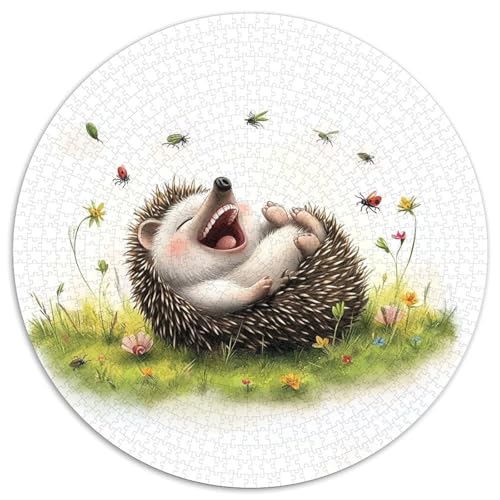 Hedgehog Puzzle 1000-teilige Schwer Puzzle Spielzeug Pädagogisches Spiel Impossible Herausforderungsspielzeug Für Erwachsene Und Kinder Ab 12 Jahren 1000pcs (67.5x67.5cm) von LFVBASOYU