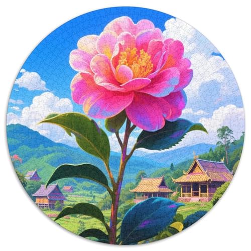 Helle Blumen Puzzle 1000 Teile Schwer Puzzle Spielzeug Pädagogisches Spiel Impossible Blumen und Pflanzen Herausforderungsspielzeug Für Erwachsene Kinder 1000pcs (67.5x67.5cm) von LFVBASOYU