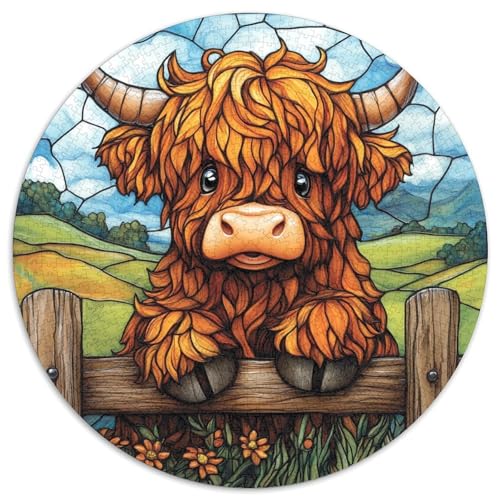 Highland Kuh Puzzle 1000-teilige Schwer Puzzle Spielzeug Pädagogisches Spiel Impossible Herausforderungsspielzeug Für Erwachsene Und Kinder in Bewährter 1000pcs (67.5x67.5cm) von LFVBASOYU