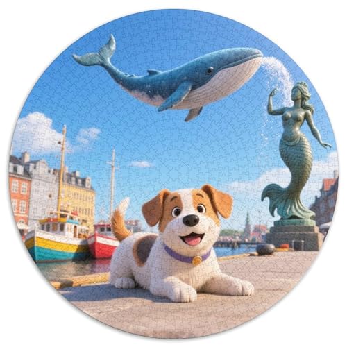 Hund Puzzle 1000-teilige Schwer Puzzle Spielzeug Lernspiel Impossible Tiere Herausforderungsspielzeug Für Erwachsene Und Kinder Ab 14 Jahren 1000pcs (67.5x67.5cm) von LFVBASOYU