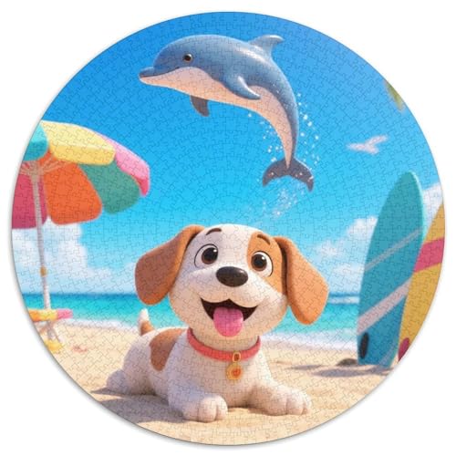 Hund Puzzles 1000 Teile Schwer Puzzle Spielzeug Lernspiel Impossible Tiere Herausforderung Spielzeug Für Erwachsene Und Kinder in Bewährter 1000pcs (67.5x67.5cm) von LFVBASOYU
