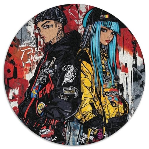Japanische Graffiti Puzzle 1000 Teile Schwer Puzzle Spielzeug Pädagogisches Spiel Impossible Herausforderungsspielzeug Für Erwachsene Kinder 1000pcs (67.5x67.5cm) von LFVBASOYU