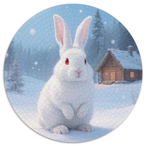 Kaninchen Puzzle 1000 Teile Schwer Puzzle Spielzeug Pädagogisches Spiel Impossible Tiere Herausforderung Spielzeug Für Erwachsene Kinder 1000pcs (67.5x67.5cm) von LFVBASOYU