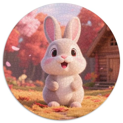 Kaninchen Puzzles 1000-teilige Schwer Puzzle Spielzeug Lernspiel Impossible Tiere Herausforderungsspielzeug Für Erwachsene Kinder 1000pcs (67.5x67.5cm) von LFVBASOYU