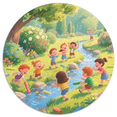 Kinder Spielen Puzzle 1000-teilige Schwer Puzzle Spielzeug Lernspiel Impossible Glückliches Spiel Herausforderungsspielzeug Für Erwachsene Und Kinder in Bewährter 1000pcs (67.5x67.5cm) von LFVBASOYU