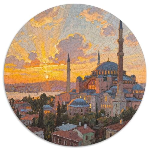 Kirche Istanbul Puzzle 1000-teilige Schwer Puzzle Spielzeug Pädagogisches Spiel Impossible Gebäude Herausforderung Spielzeug Für Erwachsene Und Kinder in Bewährter 1000pcs (67.5x67.5cm) von LFVBASOYU