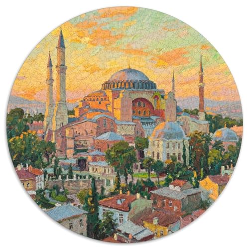 Kirche Istanbul Puzzles 1000-teilige Schwer Puzzle Spielzeug Lernspiel Impossible Gebäude Herausforderungsspielzeug Für Erwachsene Kinder 1000pcs (67.5x67.5cm) von LFVBASOYU