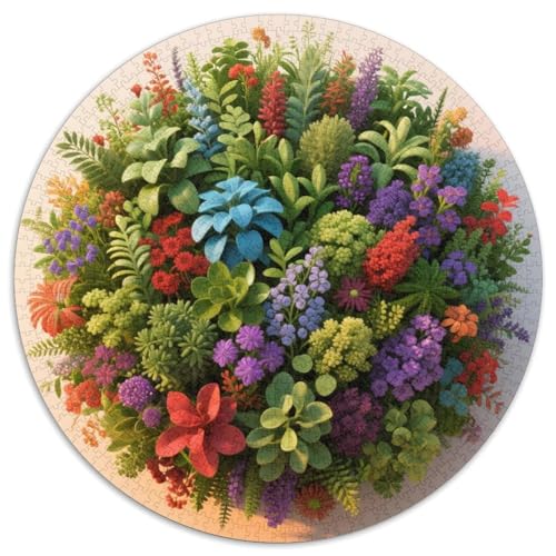 Kleines Gras Puzzle 1000 Teile Schwer Puzzle Spielzeug Pädagogisches Spiel Impossible Blumens and Plants Herausforderungsspielzeug Für Erwachsene Und Kinder Ab 14 Jahren 1000pcs (67.5x67.5cm) von LFVBASOYU
