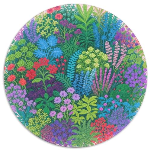 Kleines Gras Puzzle 1000-teilige Schwer Puzzle Spielzeug Lernspiel Impossible Blumens and Plants Herausforderungsspielzeug Für Erwachsene Und Kinder Ab 14 Jahren 1000pcs (67.5x67.5cm) von LFVBASOYU