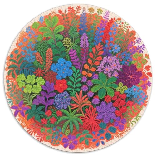 Kleines Gras Puzzles 1000-teilige Schwer Puzzle Spielzeug Lernspiel Impossible Blumens and Plants Herausforderungsspielzeug Für Erwachsene Kinder 1000pcs (67.5x67.5cm) von LFVBASOYU