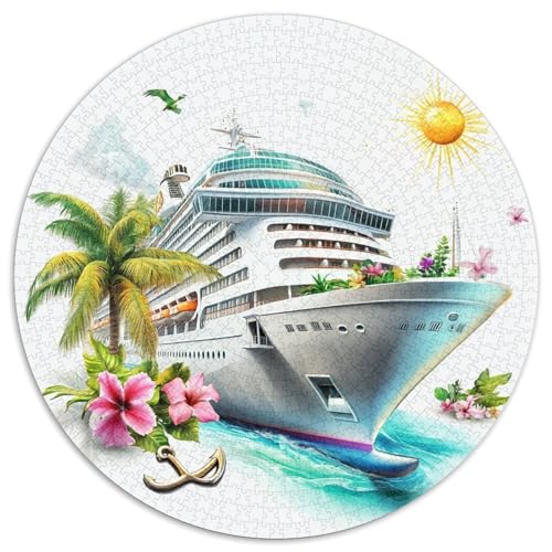 Kreuzfahrtschiff Puzzles 1000 Teile Schwer Puzzle Spielzeug Pädagogisches Spiel Impossible Herausforderung Spielzeug Für Erwachsene Kinder 1000pcs (67.5x67.5cm) von LFVBASOYU