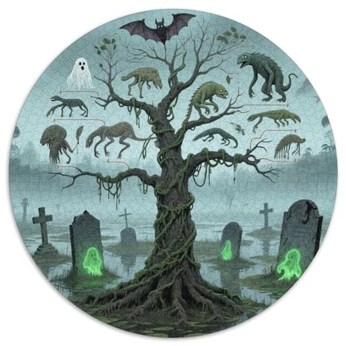 Kunsten Baum Puzzle 1000 Teile Schwer Puzzle Spielzeug Lernspiel Impossible Biologischer Baum Herausforderung Spielzeug Für Erwachsene Und Kinder in Bewährter 1000pcs (67.5x67.5cm) von LFVBASOYU